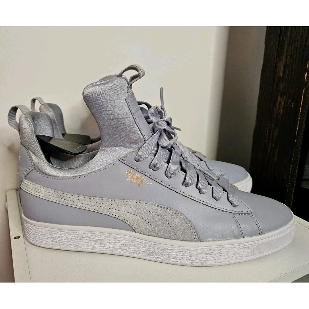 Puma Womens Basket Fierce Fashion Sneakers Icelandic Blue Sz 9.5 Lavender